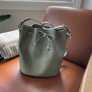 Sezane Farrow Bag in Light Green